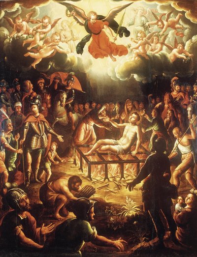 Das Martyrium des Heiligen Laurentius von Hipólito de Rioja